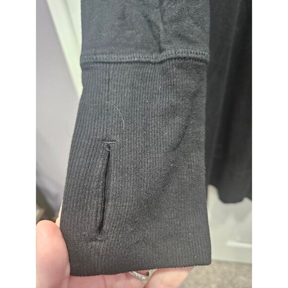 Athleta Pranayama Wrap Black Longline Open Front Cardigan Womens Small - Picture 7 of 9